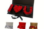 Boîte de Roses Éternelles « I LOVE U »