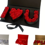 Boîte de Roses Éternelles « I LOVE U »