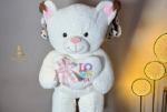 Grande Peluche Ourson Géant avec Cœur LOVE – Cadeau Romantique et Tendre – Image 2