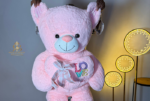 Grande Peluche Ourson Géant avec Cœur LOVE – Cadeau Romantique et Tendre